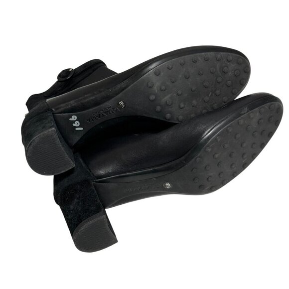 Aquatalia by Marvin K Takeout Black Waterproof Ankle Boots Size 8.5 - Picture 5 of 5